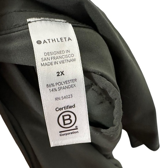 Athleta Womens Topanga Jumpsuit Sz 2X Olive Green Sleeveless Drawstring Waist - Picture 9 of 11